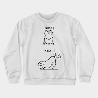 Inhale Exhale Golden Retriever Crewneck Sweatshirt